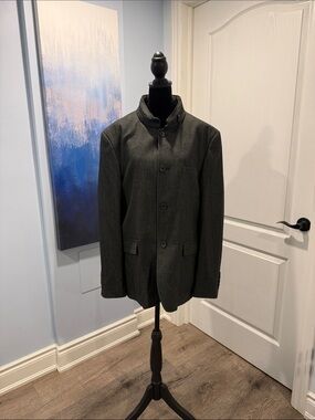 Unlisted by Kenneth Cole Men's Dark Gray Military Field Jacket